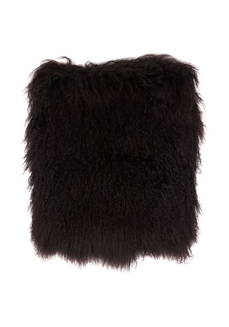 Sciarpa in shearling ragna in marrone - donna ANN DEMEULEMEESTER | 2302WACC20LFR004038